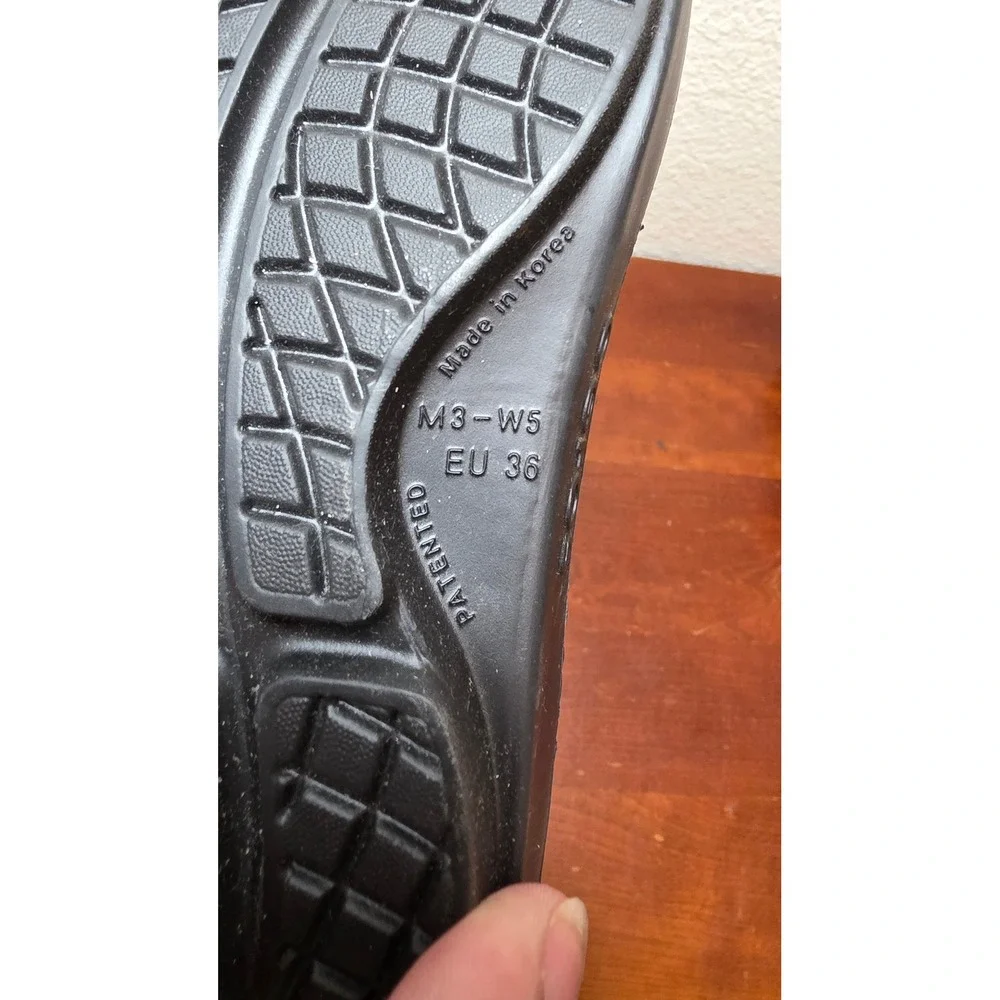 NEW Oofos OOriginal Sandal‎ Unisex M3 W5 Black Recovery Flip Flop OOfoam 1000